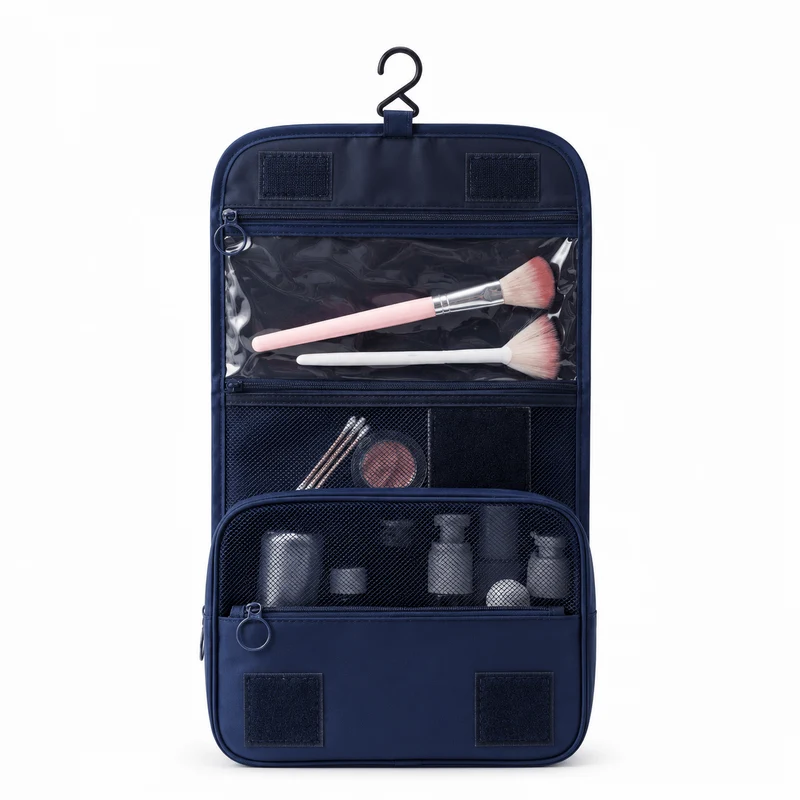 Trousse de Toilette Pliable à Suspendre