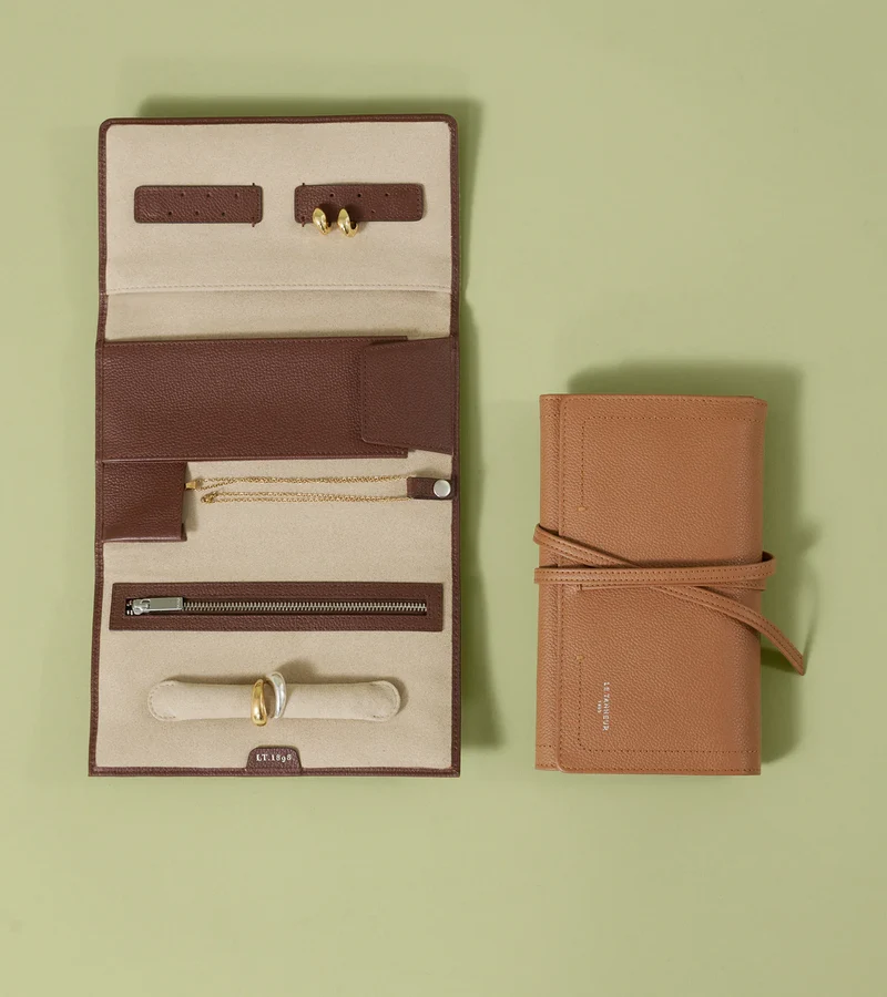Pochette à Bijoux de voyage Le Tanneur Tan