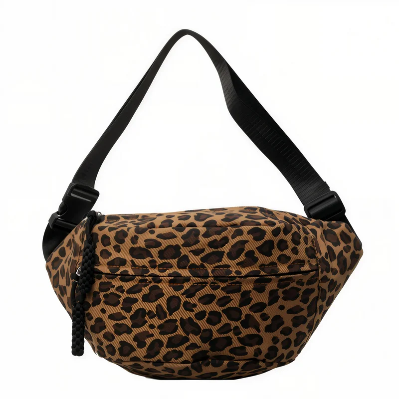 Grand sac banane léopard