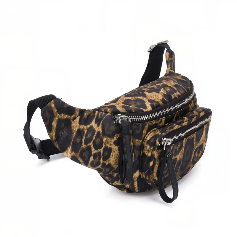 Sac banane multipoches léopard