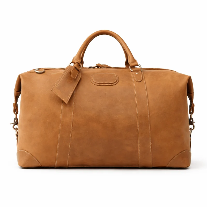 Grand Sac De Voyage En Cuir