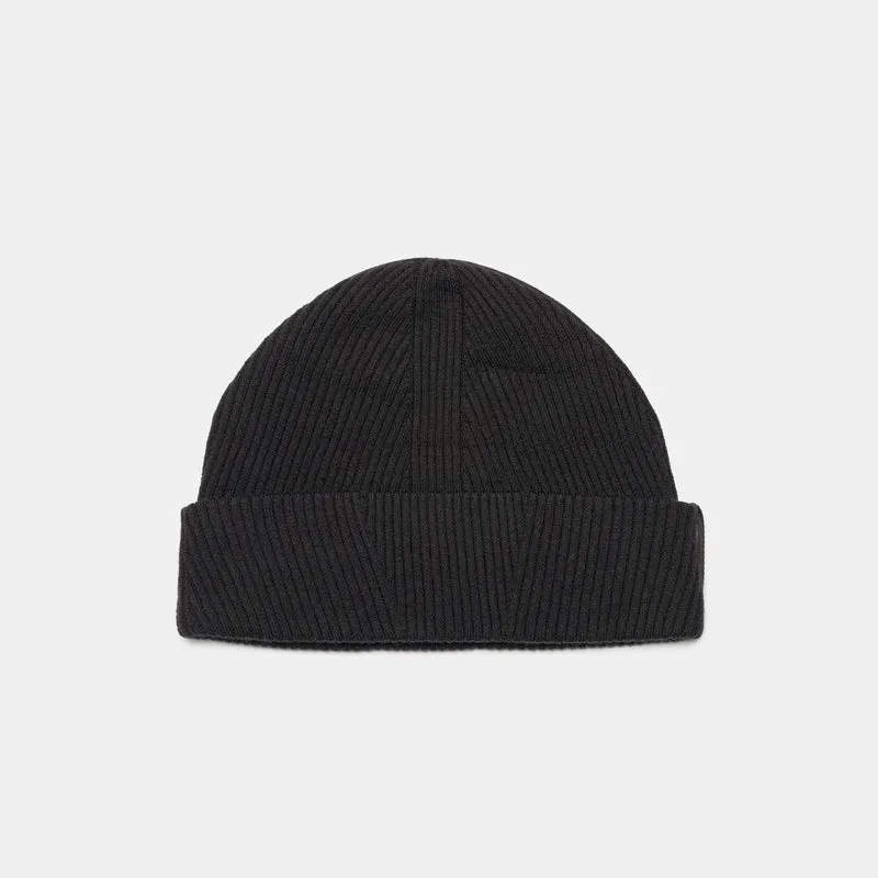 Conic Wool Toque in Black