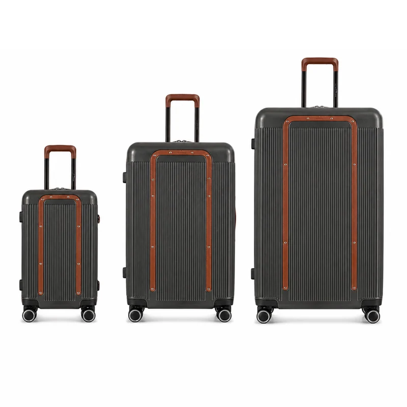 Trio de valises Green - Gris Anthracite