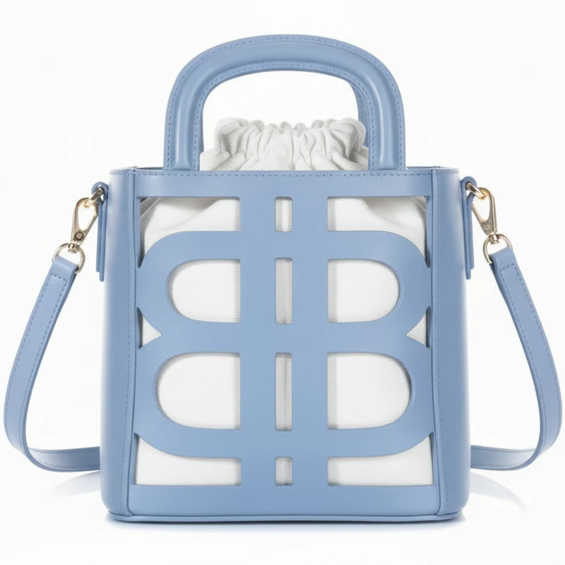 Sac à Main Seau LB - Bleu Ciel