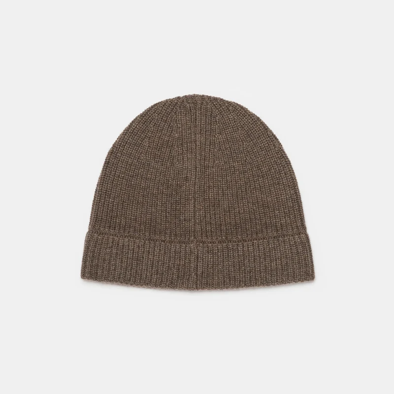 Bump Beanie in Taupe Melange