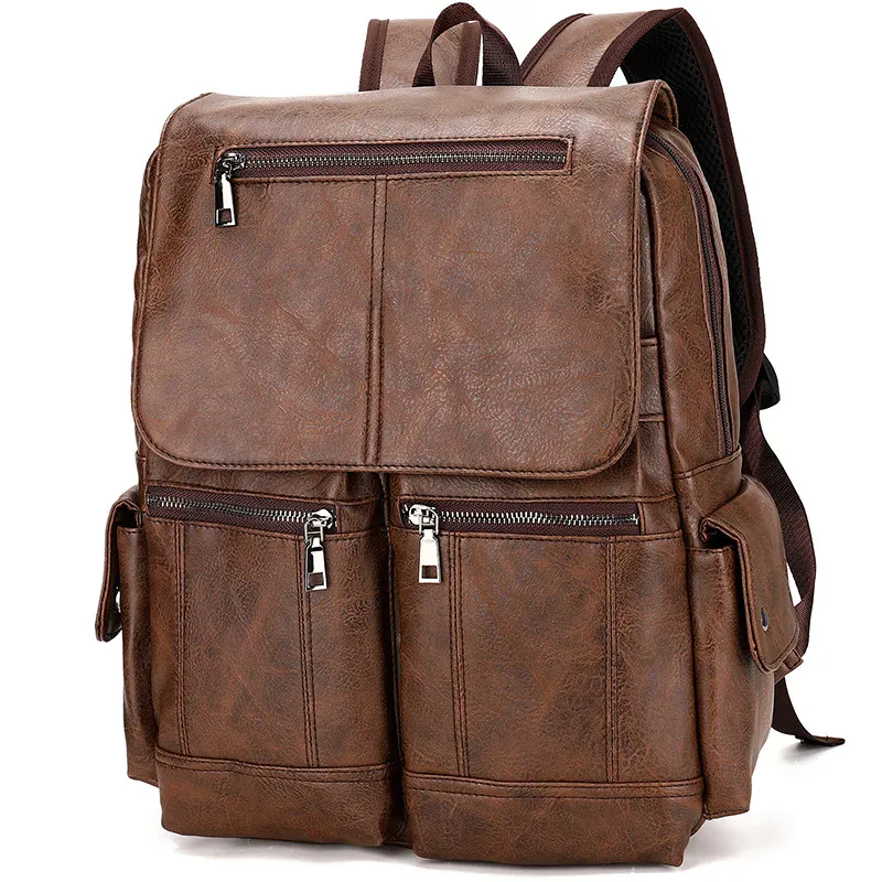 Sac À Dos En Cuir Marron