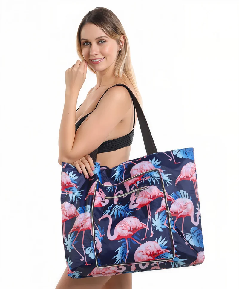 Sac de plage à motif imprimé - Tropèze