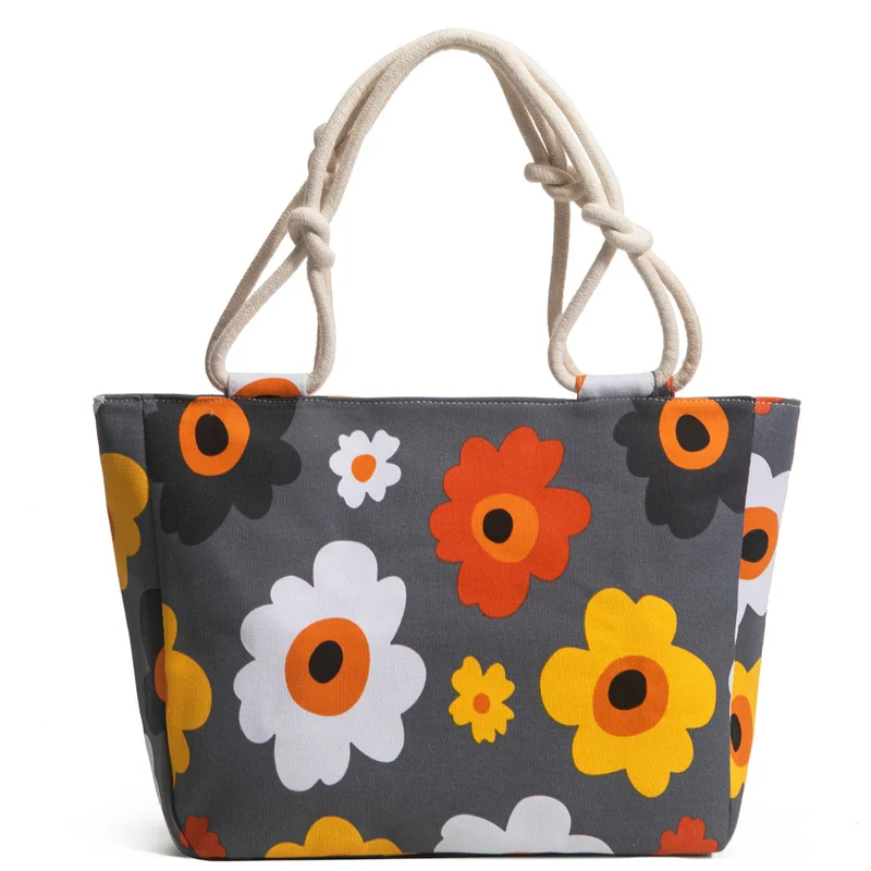 Sac de plage motif fleurs