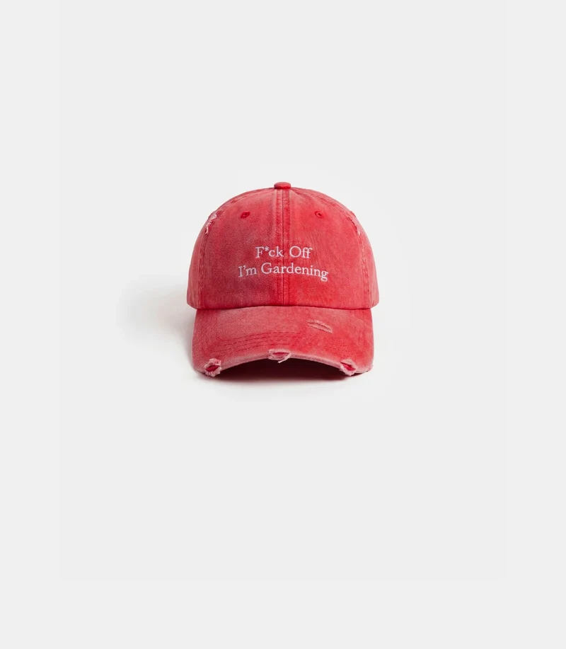 Casquette distressed f*ck off I'm gardening
