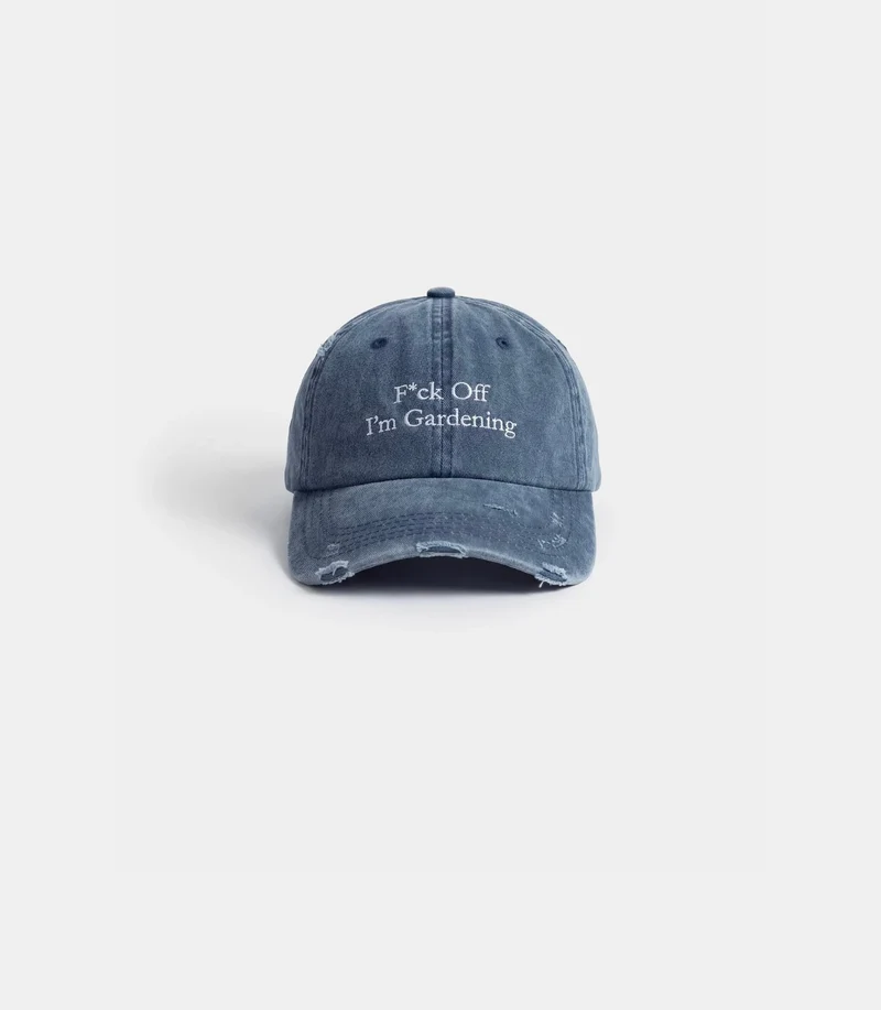 Casquette distressed f*ck off I'm gardening