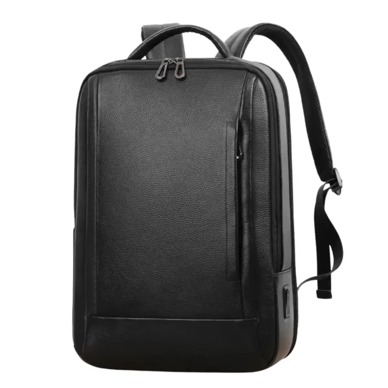Sac à dos homme PU grainé noir - Obscaro