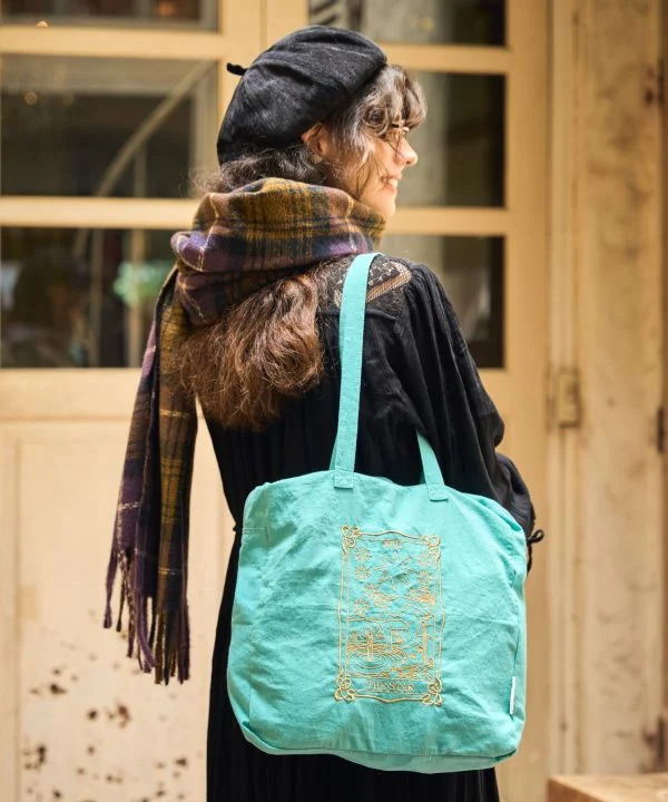 Sac en coton brodé de tarot