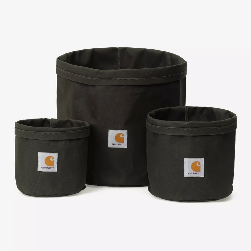 Canvas Planter Set Olive