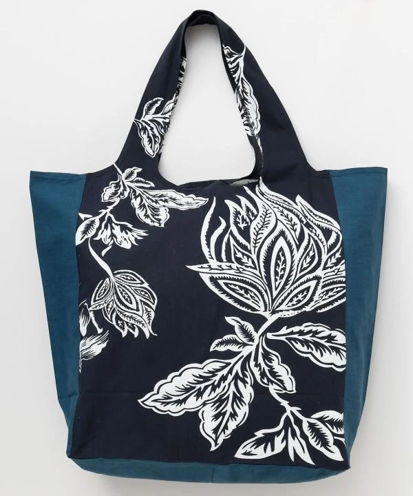 Sac fourre-tout pliable à imprimé botanique