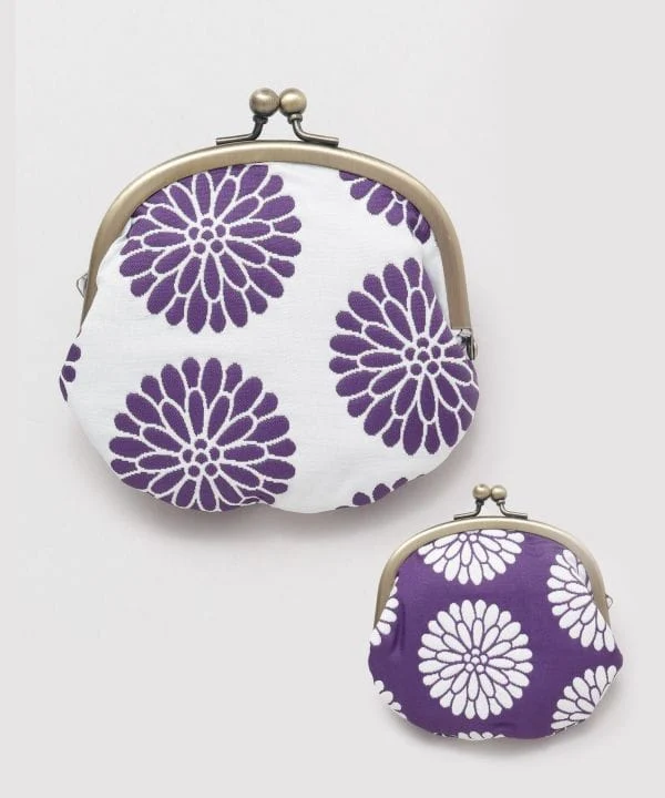 HANA FUKURE - Porte-monnaie rond Matelasse GAMAGUCHI