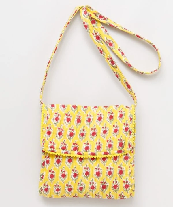 Sac bandoulière imprimé à blocs