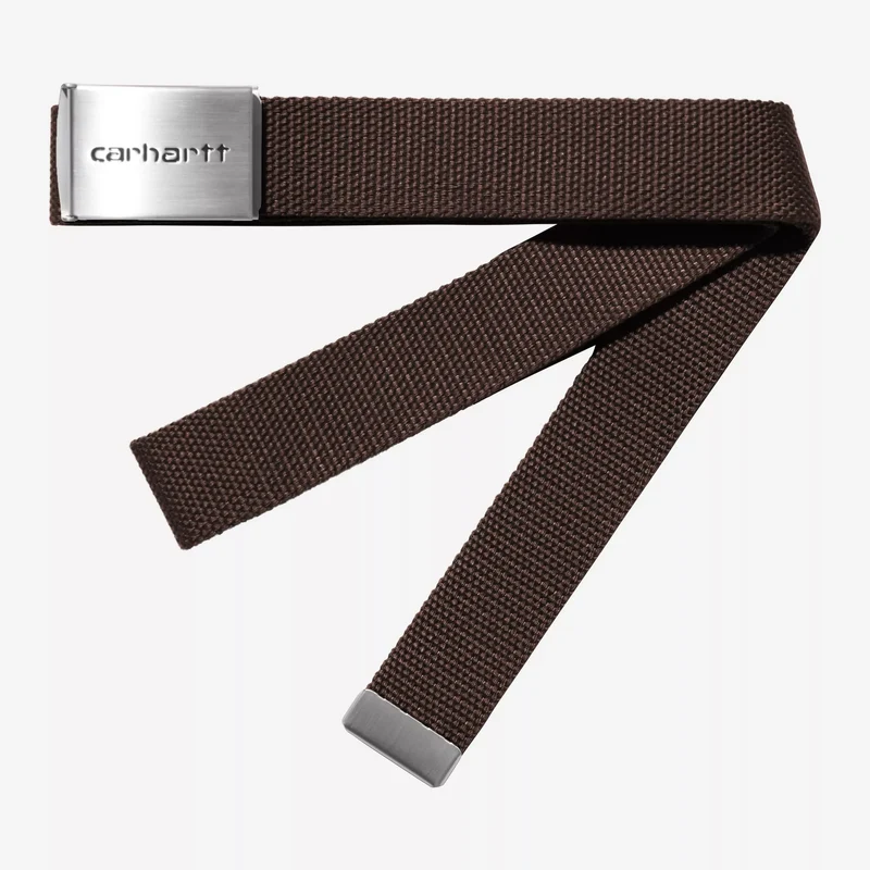 Clip Belt Chrome Tobacco