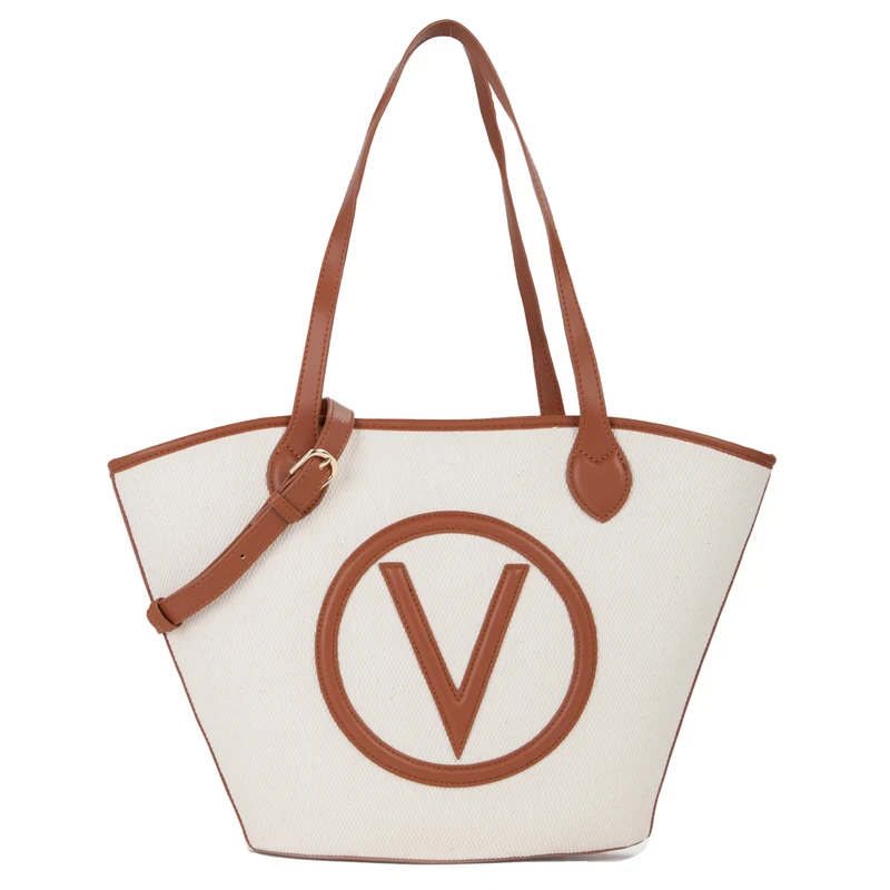 Valentino Bags Covent Sac cabas Covent beige et marron VBS7QO02CANNATURALE/CUOIO
