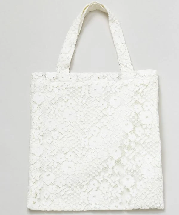 Sac fourre-tout en dentelle florale