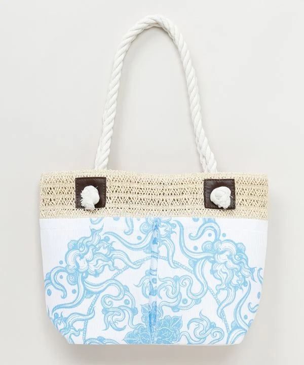 AMINA Sac fourre-tout à motif lotus x VORRUK