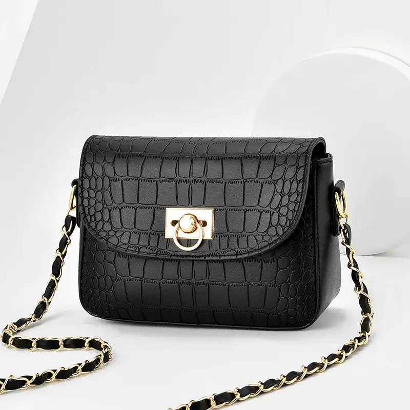Sac à Main Bandoulière Femme Effet Croco