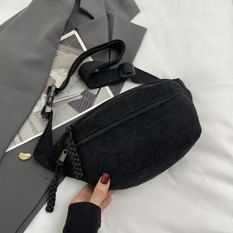 Sac Banane Velours Femme