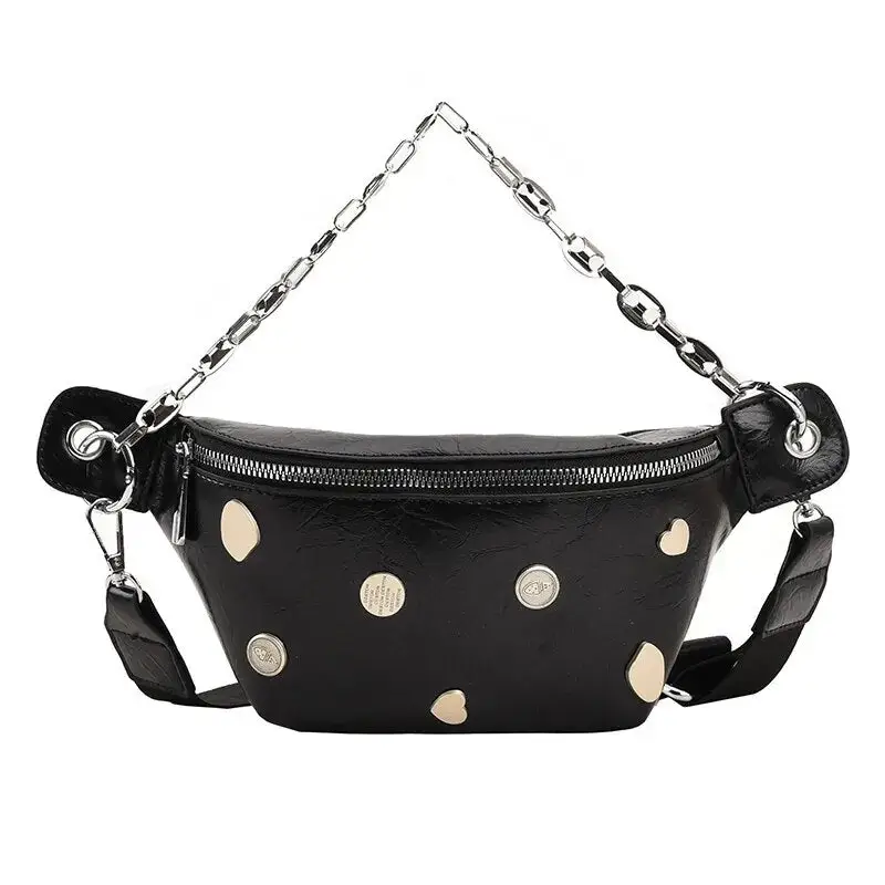 Sac Banane Femme Noir à Chaine