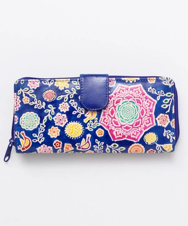 Portefeuille long en cuir SANTINI
