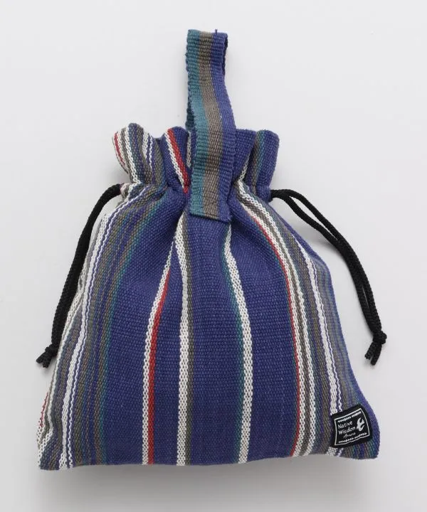 Sac à cordon en coton tissé à la main