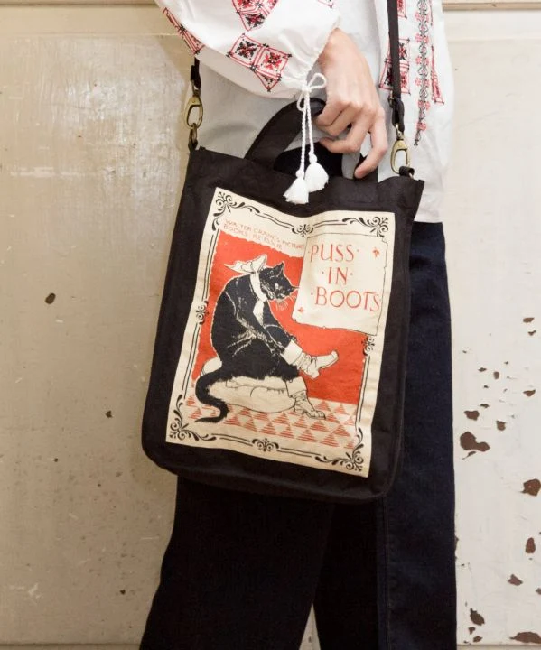 Sac bandoulière en coton biologique style conte de fées