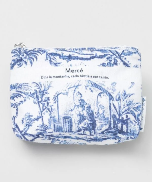 Pochette en coton biologique à imprimé français