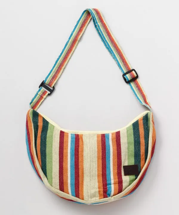 Sac à dos croisé tissé à la main népalais