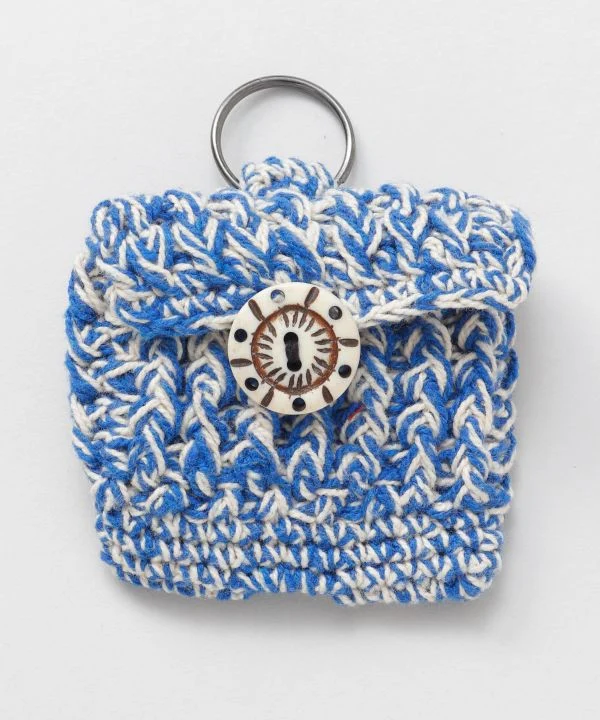 Mini pochette dégradée crochetée à la main