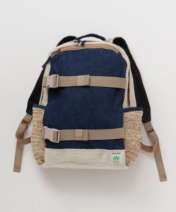 Sac à dos patchwork en chanvre et coton népalais