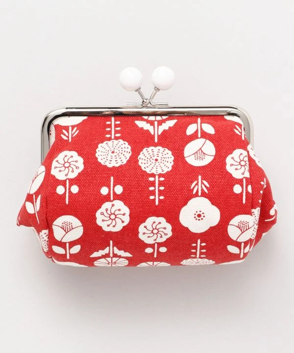 Pochette à fermoir GAMAGUCHI à motif rétro d'Europe de l'Est