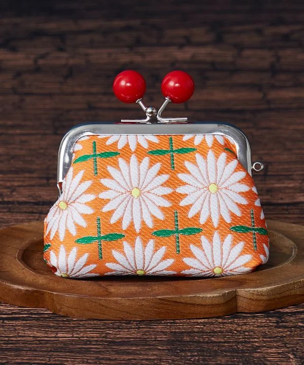 Showa Retro - Sac à main à fermoir GAMAGUCHI