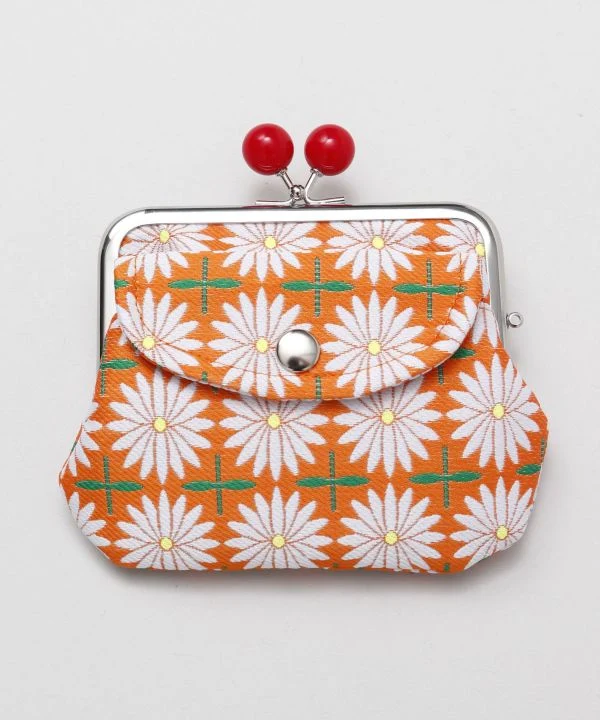 Showa Retro - Sac à main à double fermoir Gamaguchi