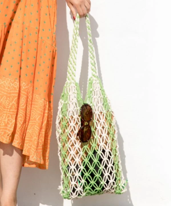 Sac à main en macramé