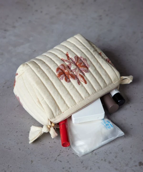 Pochette matelassée à imprimé bloc - S