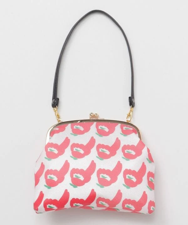 Sac à main Gamaguchi en vinyle fleur KOKESHI