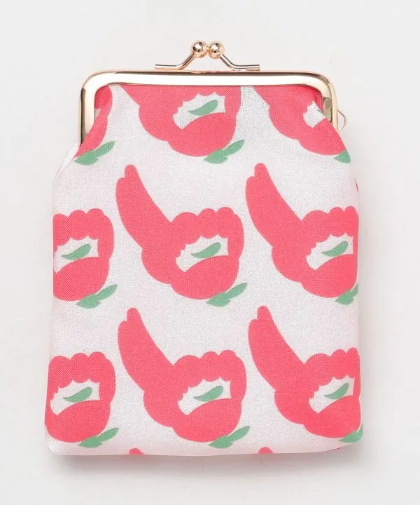 Pochette Gamaguchi rectangulaire à fleurs KOKESHI