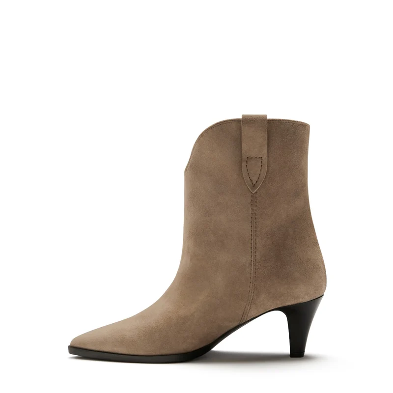 Isabel Bernard Bottes Louane en daim taupe IB53009-178-40