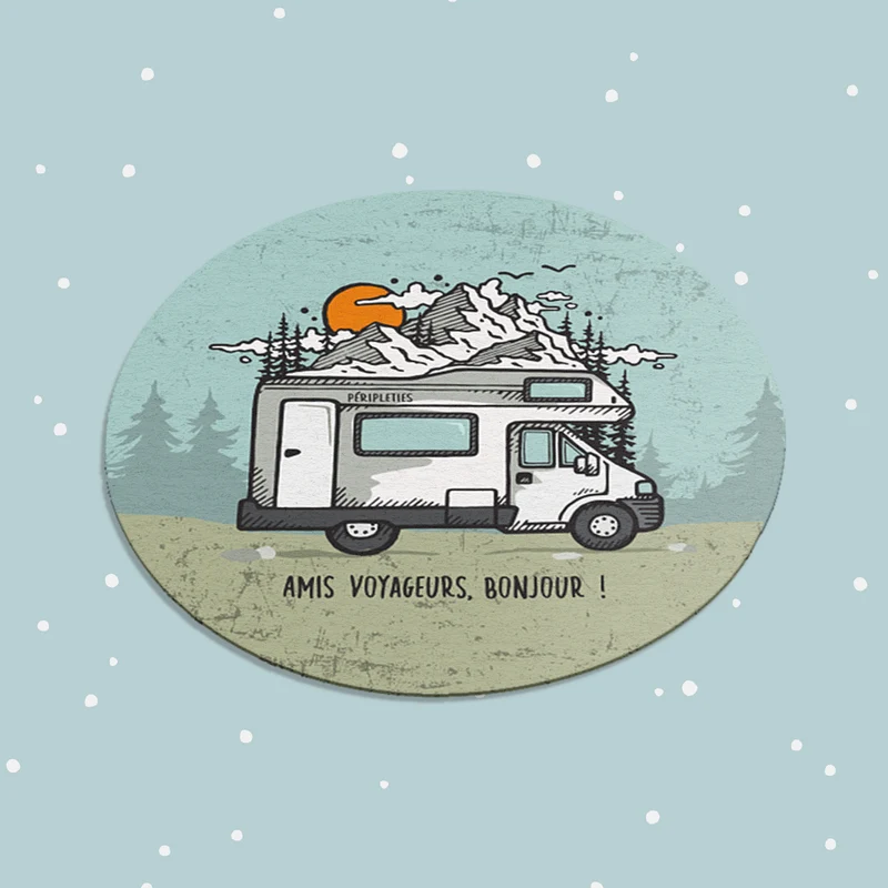 🥃 SOUS-VERRE CAMPING-CAR 📩