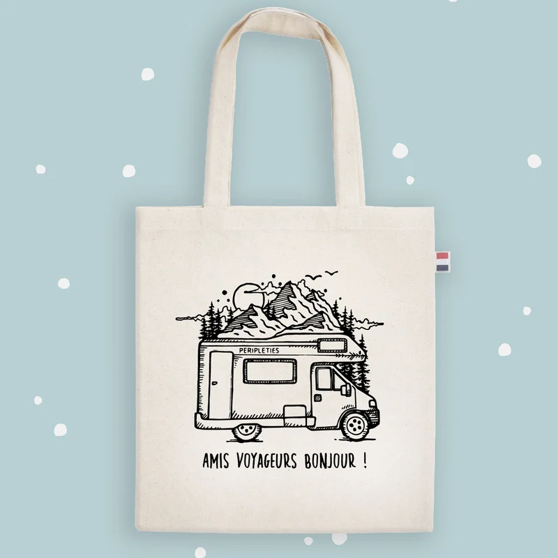 🛍️ SAC TOTEBAG CAMPING-CAR 🇫🇷