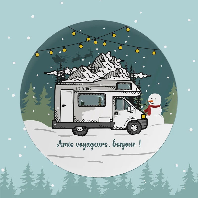 STICKER CAMPING-CAR NOËL 🎄