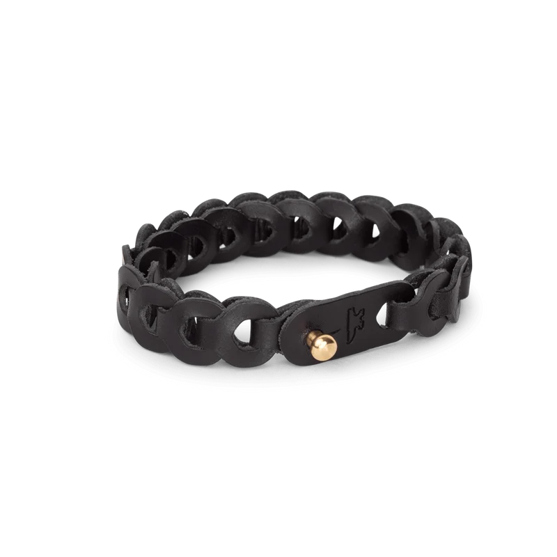 Bracelet Maillons - Noir lisse