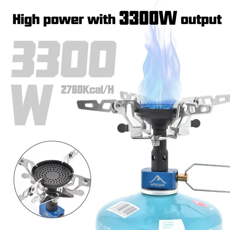 Réchaud à gaz de camping 3300W "Widesea - GS-X1"