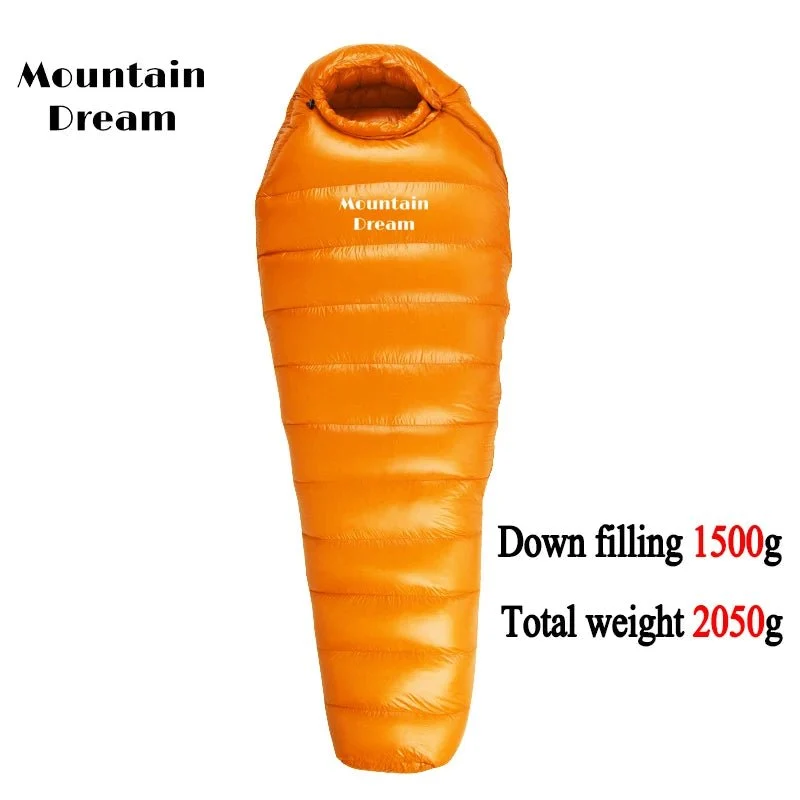 Sac de couchage momie en duvet d'oie 95% 800FP hiver [-15C° confort] jusqu'à [-30°C confort] "Mountain Dream - Fill series Hiver"