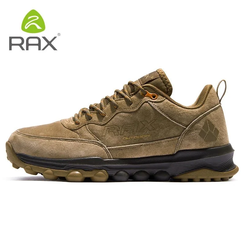 Chaussures de randonnée / marche basses en cuir avec traitement hydrofuge "Rax - RX-40006"