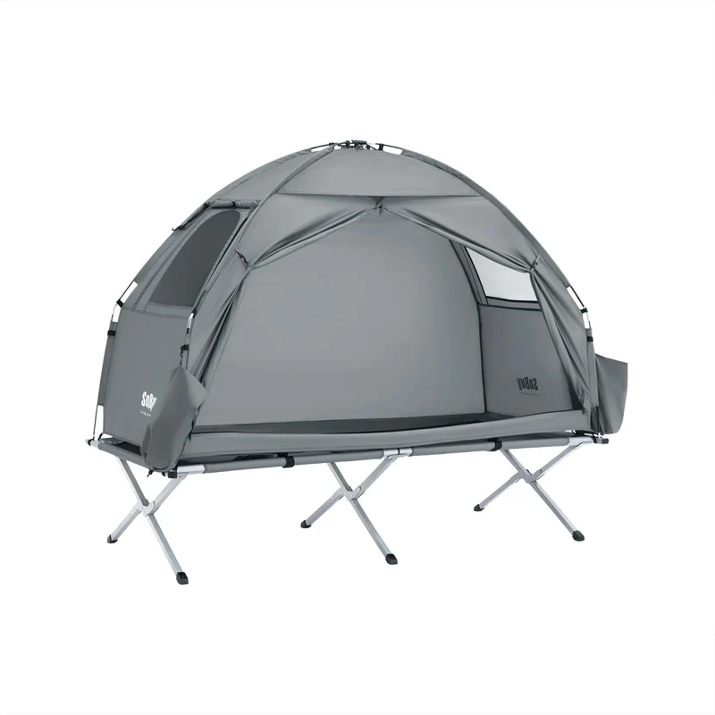 Lit de camp hybride avec tente 3 en 1 pour 1 personne "SoBuy - OGS32-II"